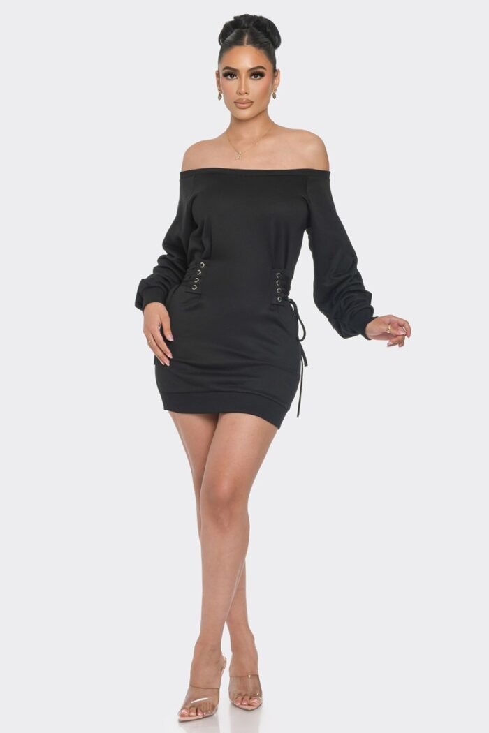 Off shoulder mini dress