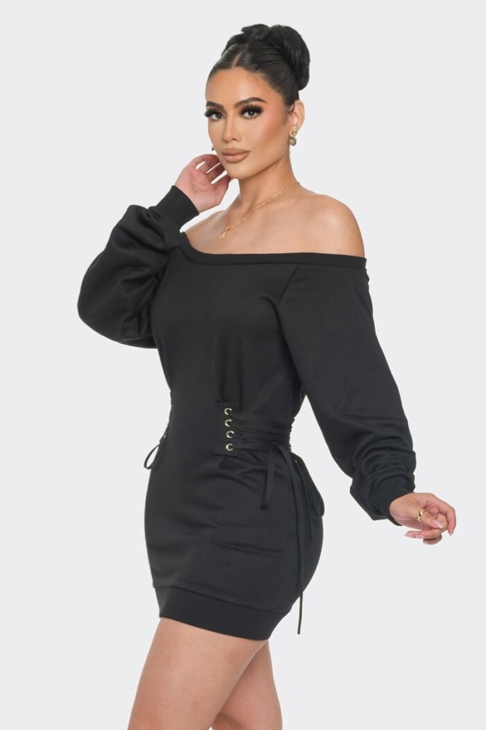 Off shoulder mini dress