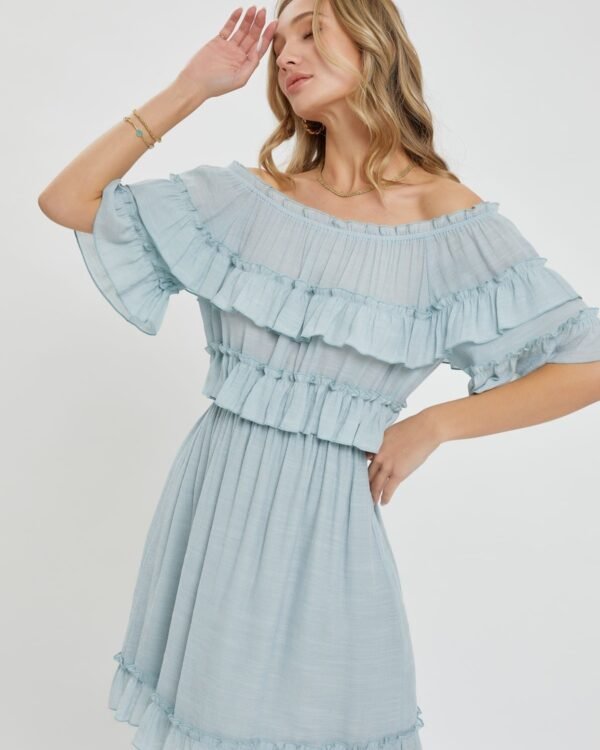 Off Shoulder Ruffle Dress