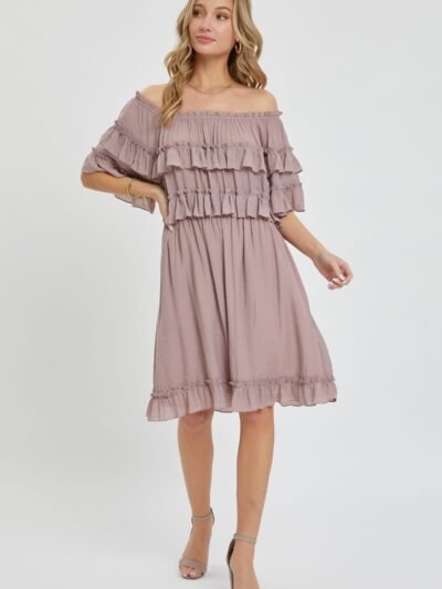 Off Shoulder Ruffle Dress Off Shoulder Ruffle Dress