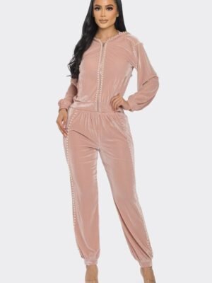 Jogger With Pearls Set