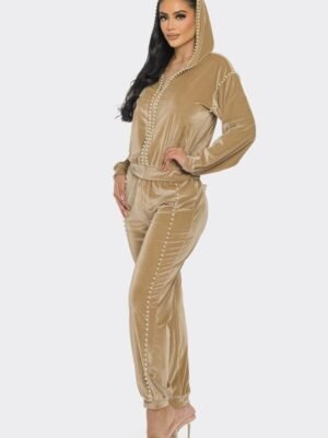 Jogger With Pearls Set