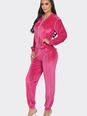 Jogger With Pearls Set