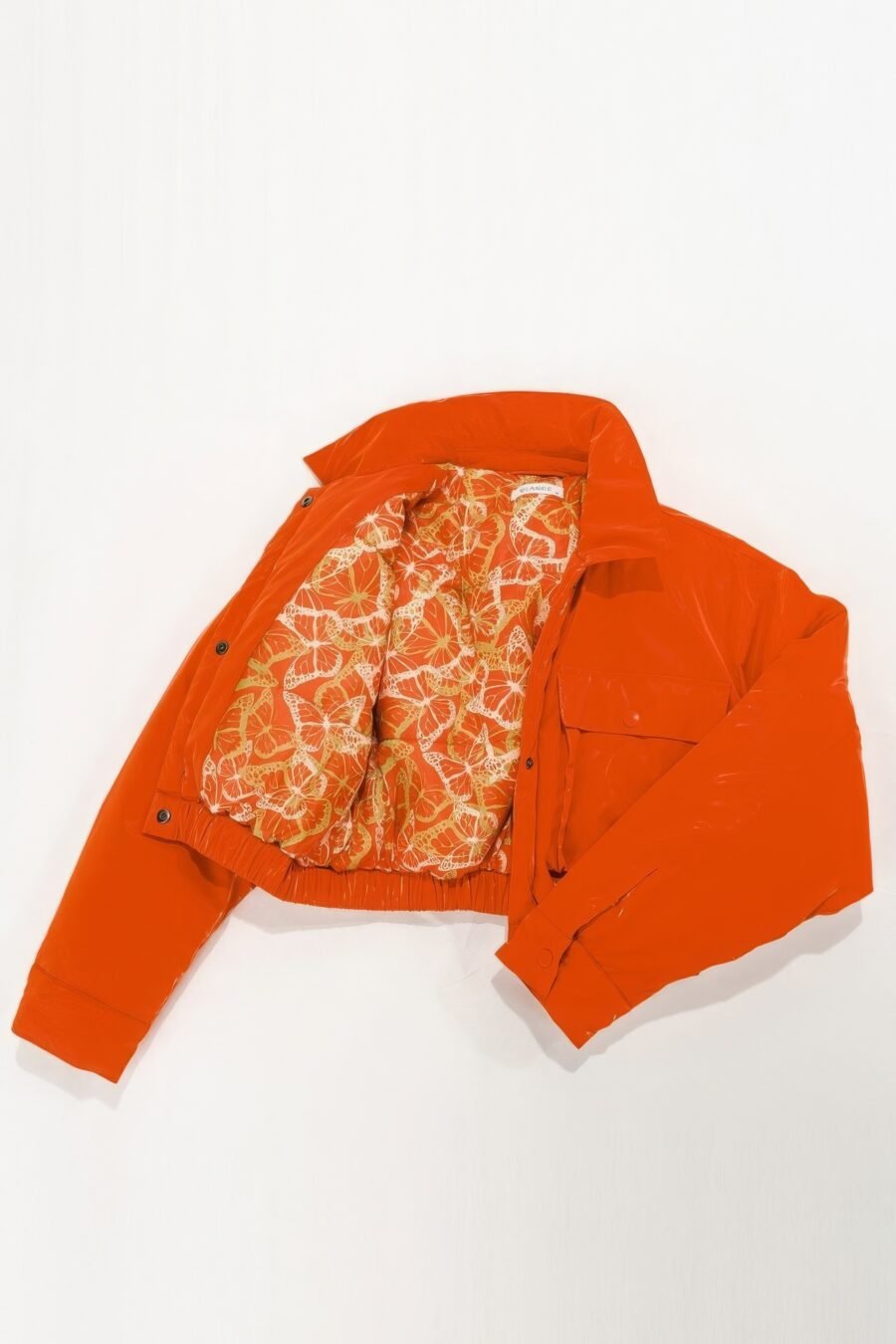 Shiny puffer bomber jacket - image 8