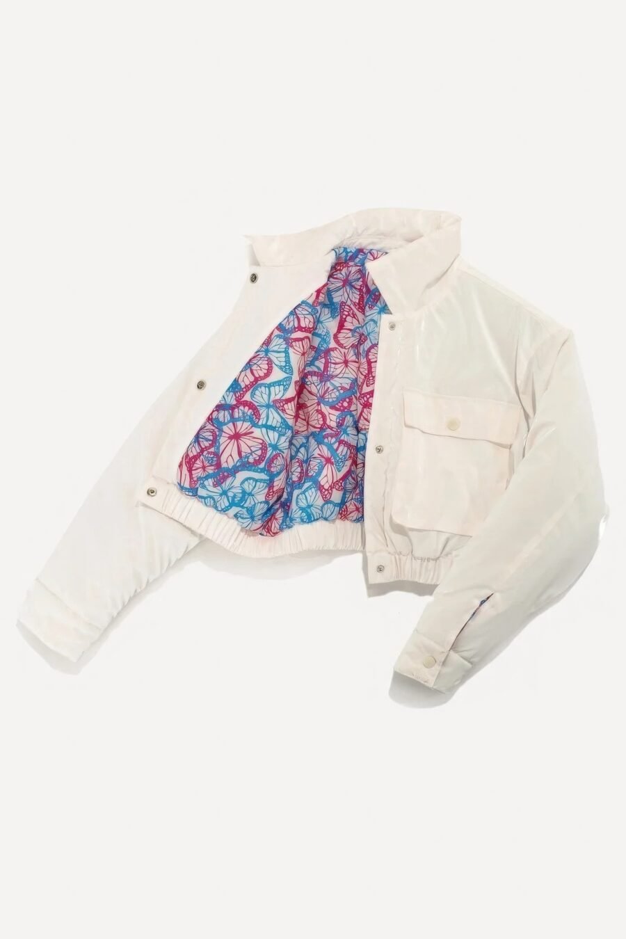 Shiny puffer bomber jacket - image 3