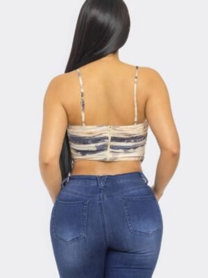 Mesh Print Top