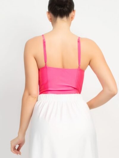 Rhinestone Strap Sweetheart Bodysuit Rhinestone Strap Sweetheart Bodysuit