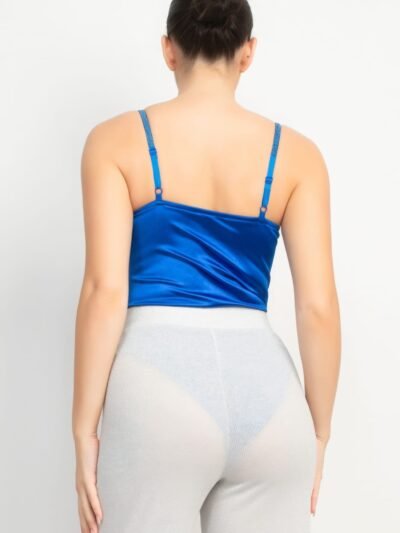 Rhinestone Strap Sweetheart Bodysuit Rhinestone Strap Sweetheart Bodysuit