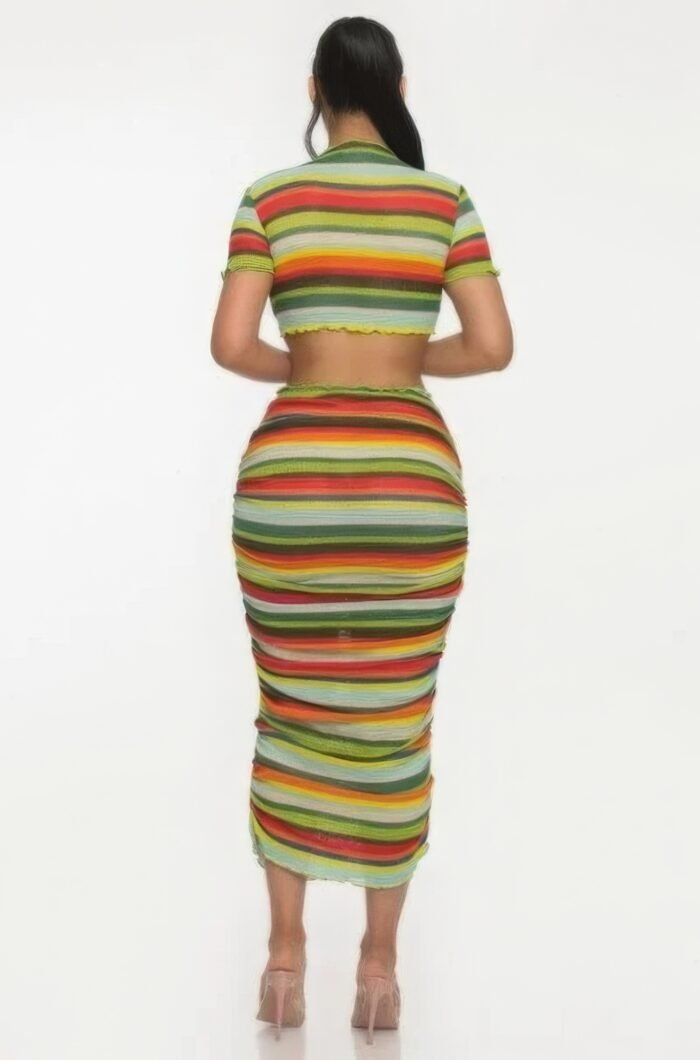 Color me mine beach sarong skirt set