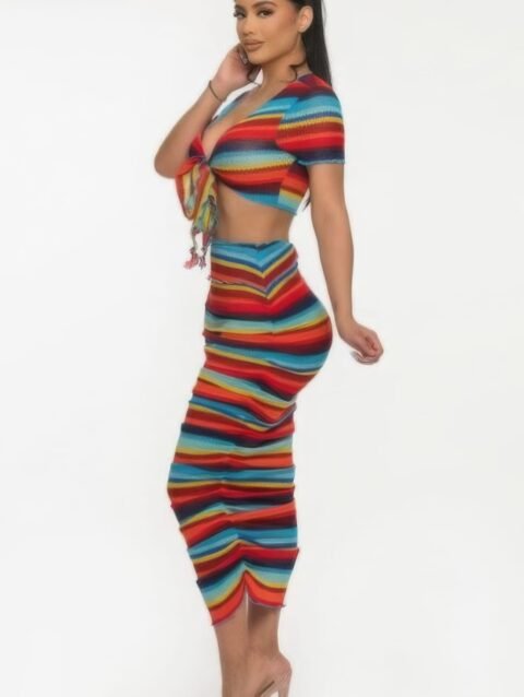 Color Me Mine Beach Sarong Skirt Set