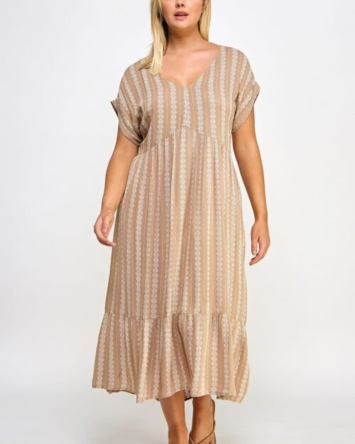 boho maxi dress w/ slip