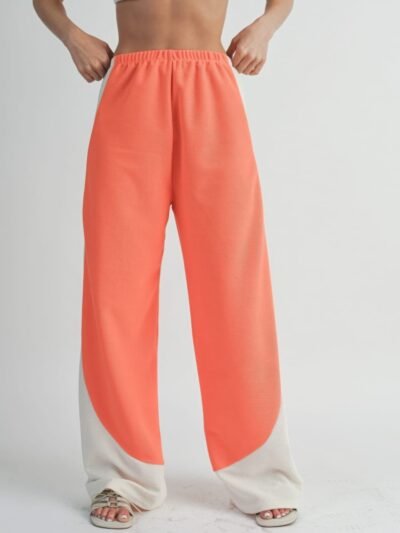 Two Toned Wide Leg Pants