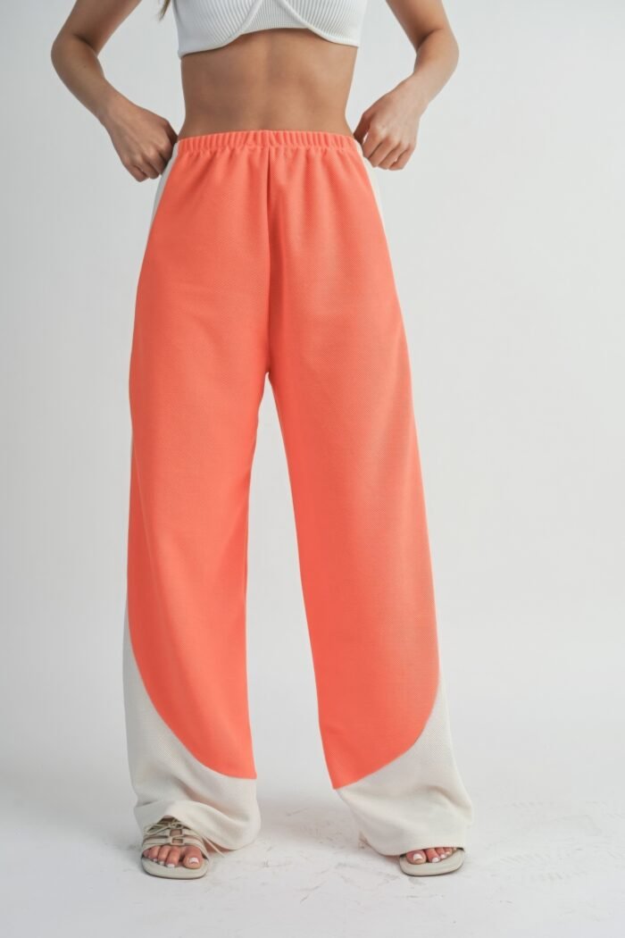 Two toned wide leg pants