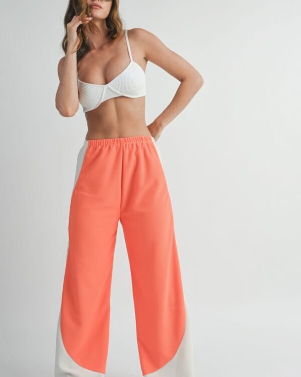 Two Toned Wide Leg Pants