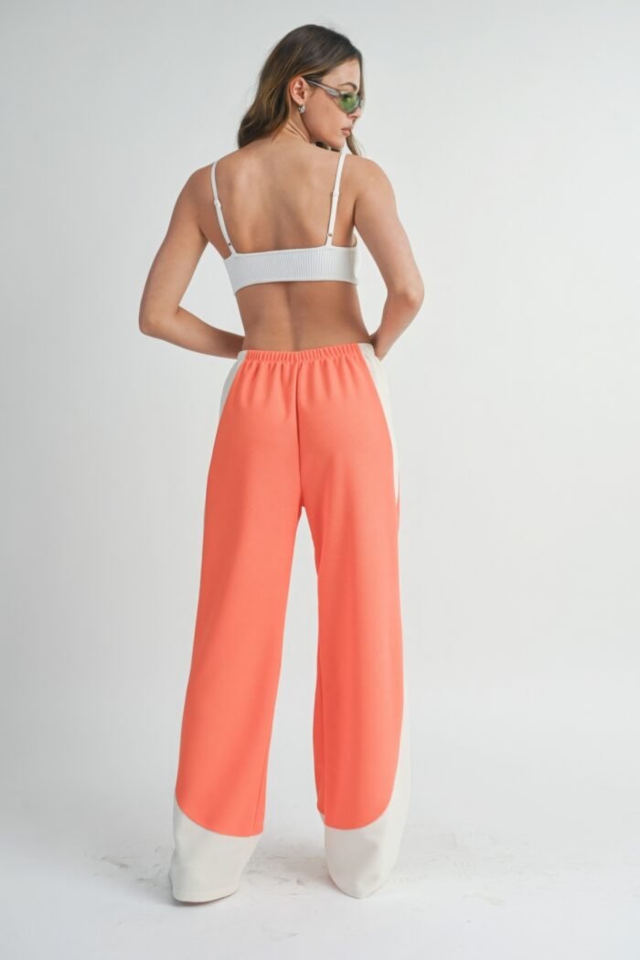 Two toned wide leg pants