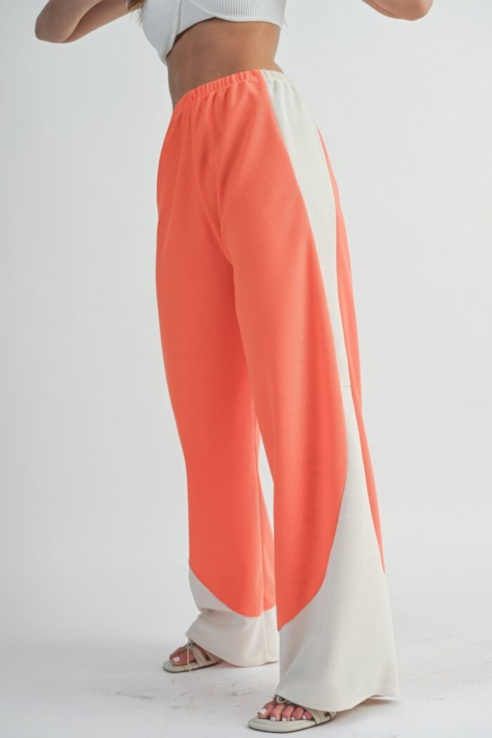 Two toned wide leg pants