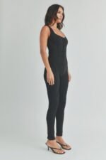 Solid Color Jumpsuit - Image 2