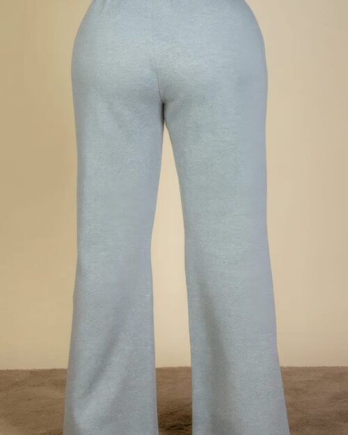 plus size drawstring waist slant pocket sweatpants