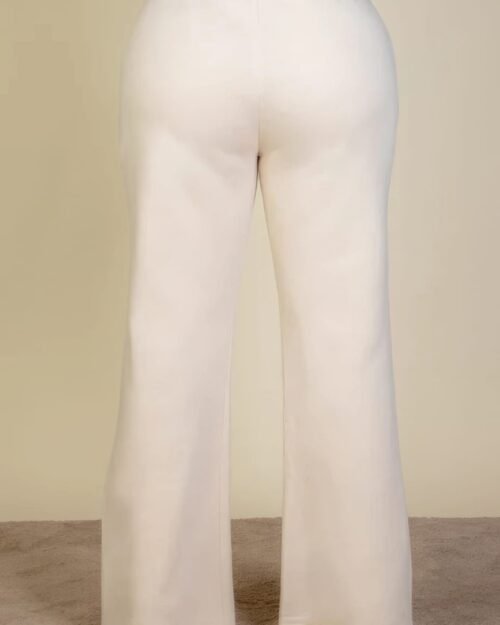 plus size drawstring waist slant pocket sweatpants