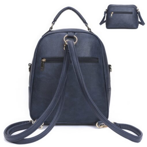 3in1 Cute Bear Design Handle Backpack W Crossbody And Wallet Set - Image 8