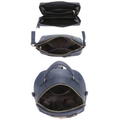 3in1 Cute Bear Design Handle Backpack W Crossbody And Wallet Set