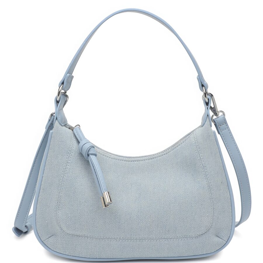 Fashion denim texture shoulder crossbody bag