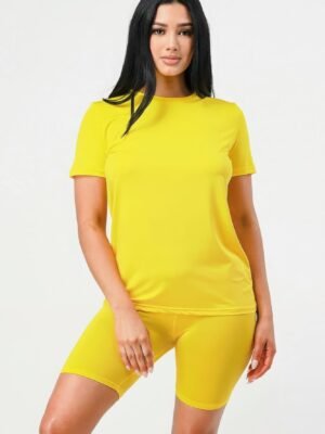 Two Pieces Top And Biker Sets Two Pieces Top And Biker Sets