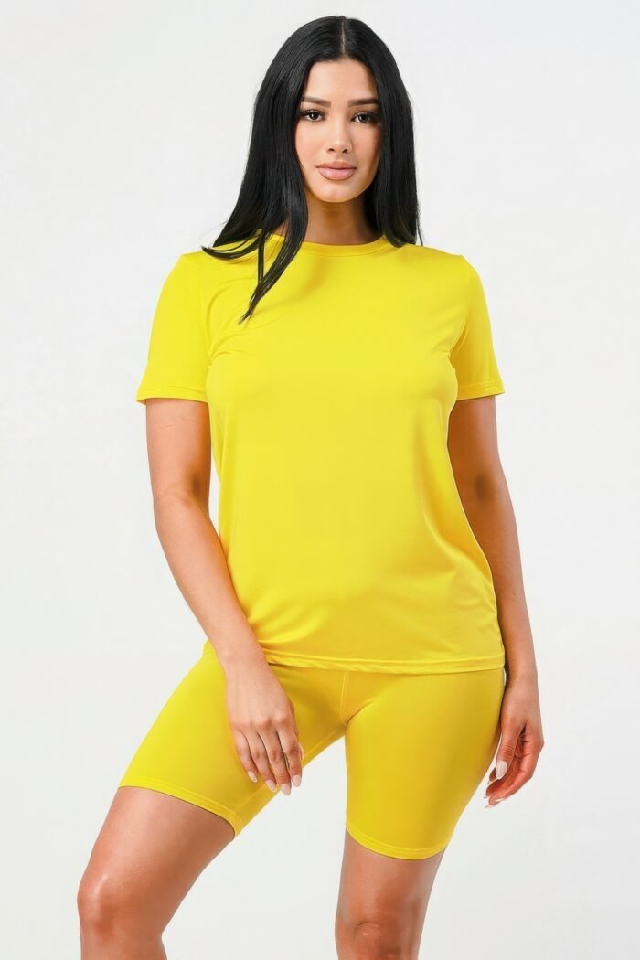 Two pieces top and biker sets - image 2