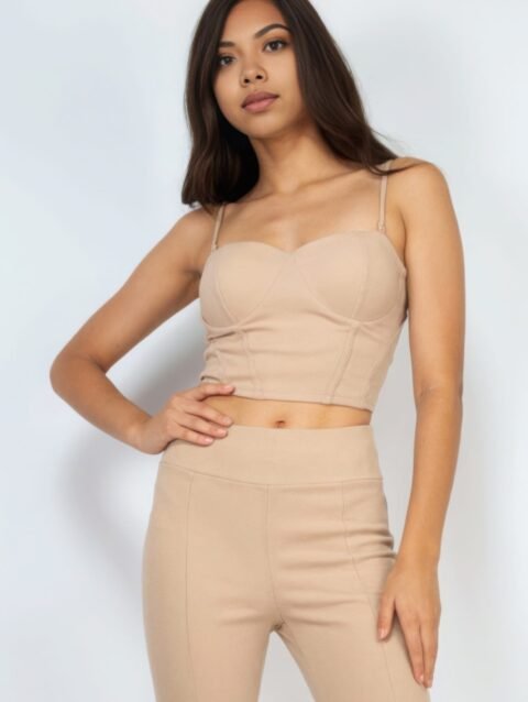 Corset Bustier Sweetheart Crop Top