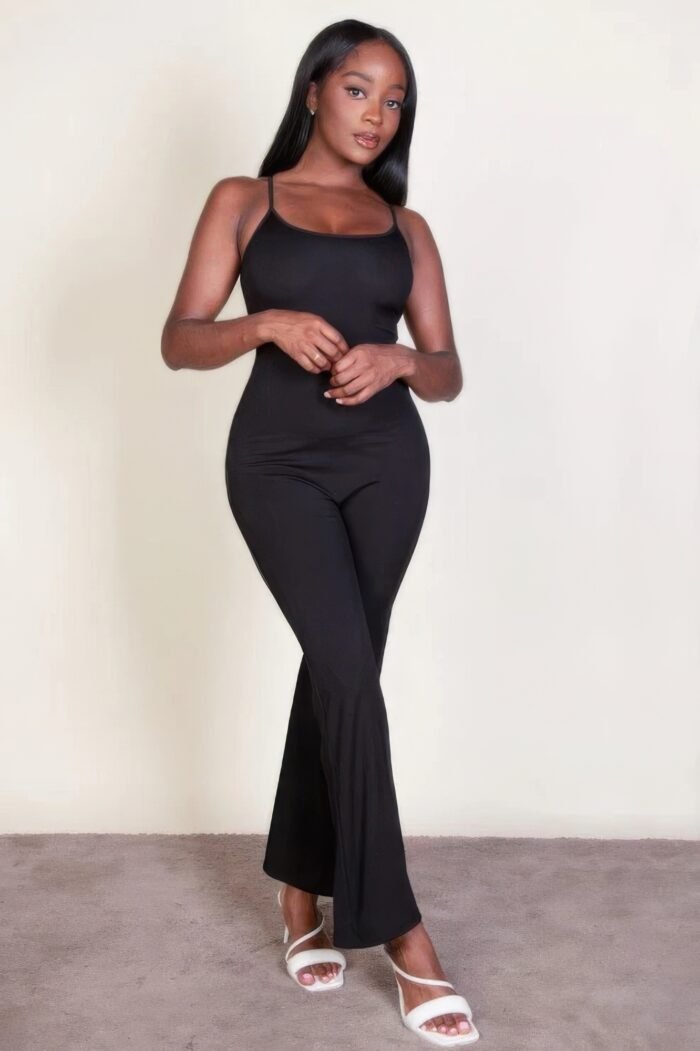 Ribbed sleeveless wide leg jumpsuit - image 18