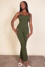 Ribbed sleeveless wide leg jumpsuit - Image 14