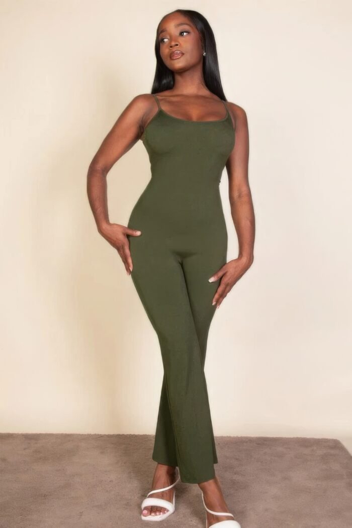 Ribbed sleeveless wide leg jumpsuit - image 14