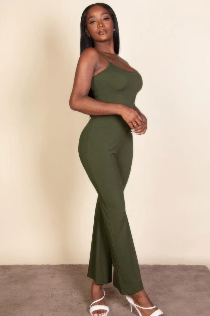 Ribbed sleeveless wide leg jumpsuit - image 15