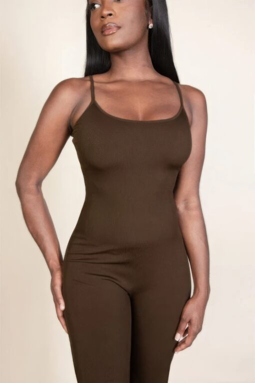 Ribbed sleeveless wide leg jumpsuit - Image 12