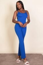 Ribbed sleeveless wide leg jumpsuit - Image 5