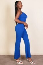 Ribbed sleeveless wide leg jumpsuit - Image 7