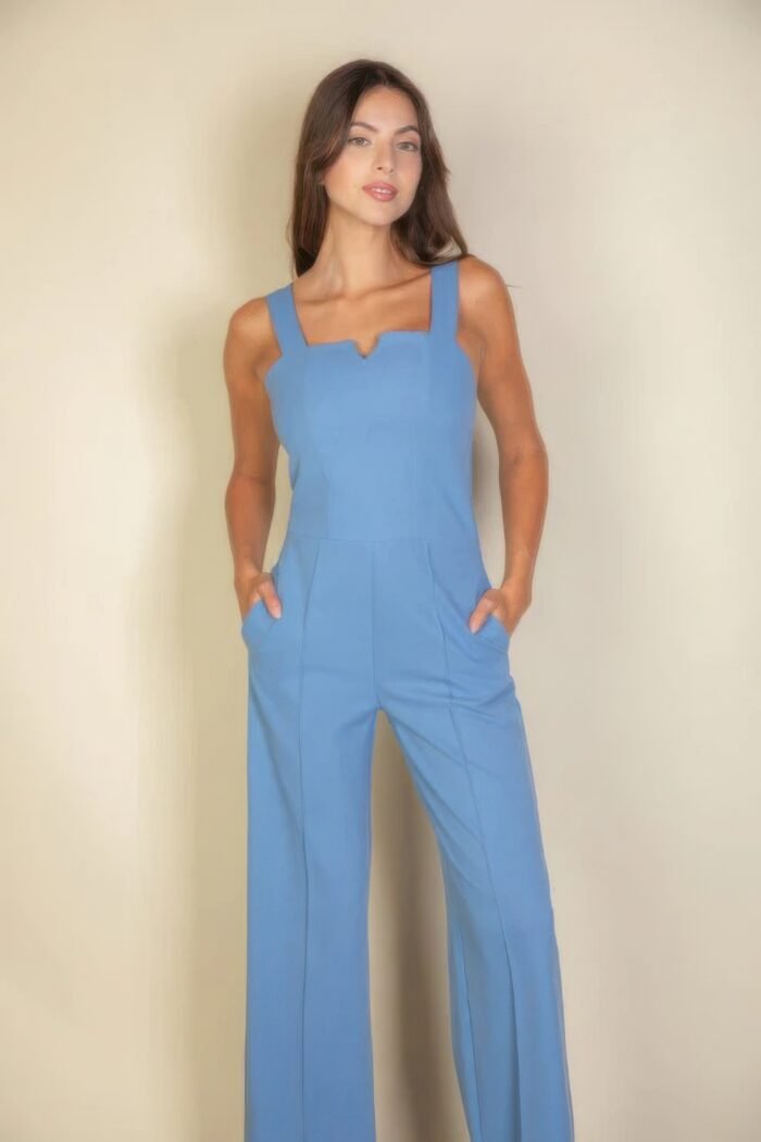 Notched neck cami jumpsuit - image 17