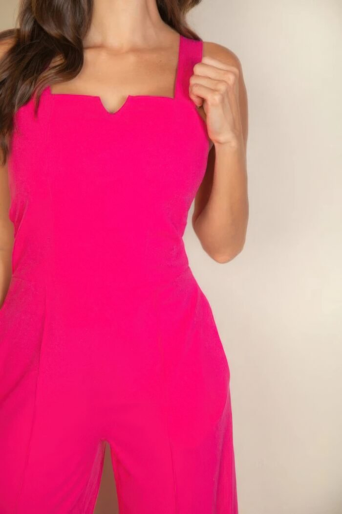 Notched neck cami jumpsuit - image 13