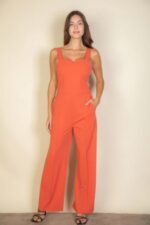 Notched neck cami jumpsuit - Image 6