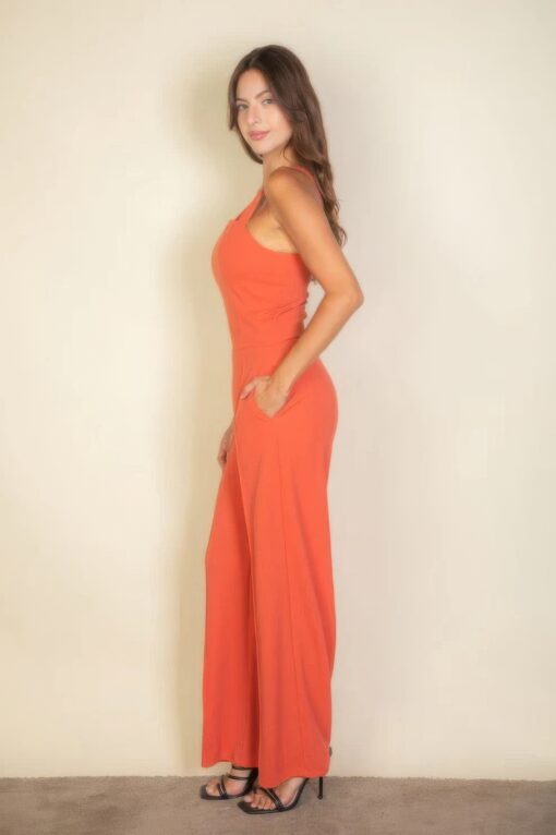 Notched neck cami jumpsuit - Image 7