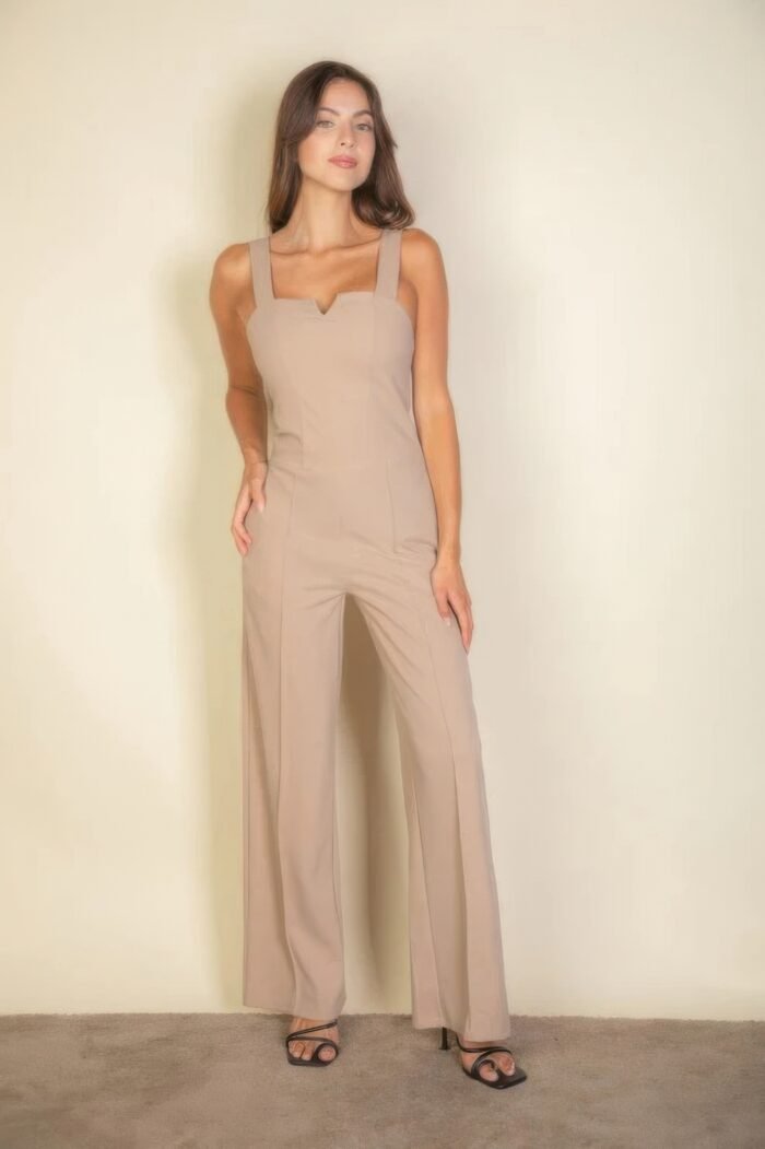 Notched neck cami jumpsuit - image 1