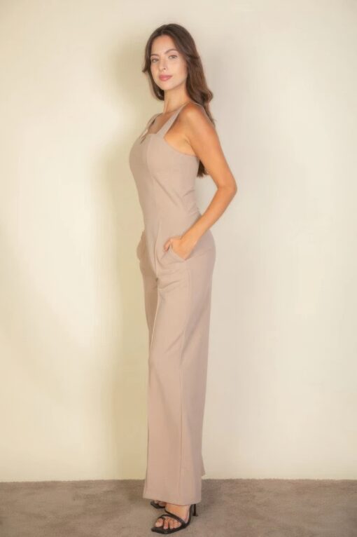 Notched neck cami jumpsuit - Image 2