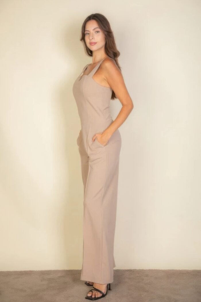Notched neck cami jumpsuit - image 2
