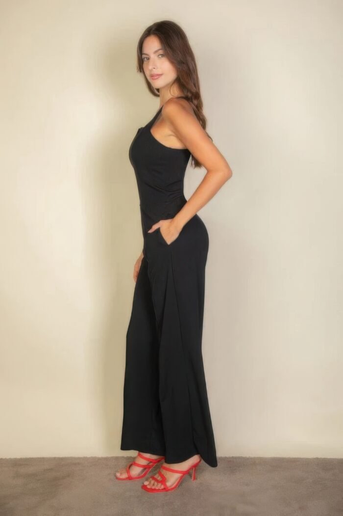 Notched neck cami jumpsuit - image 22