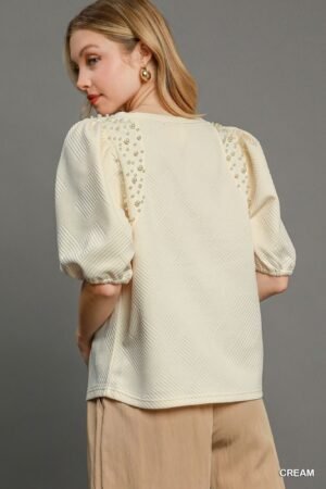 Puff Sleeve Knit Top Puff Sleeve Knit Top