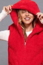 Hoodie Faux Fur Vest - Image 17