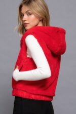 Hoodie Faux Fur Vest - Image 18