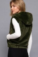 Hoodie Faux Fur Vest - Image 24