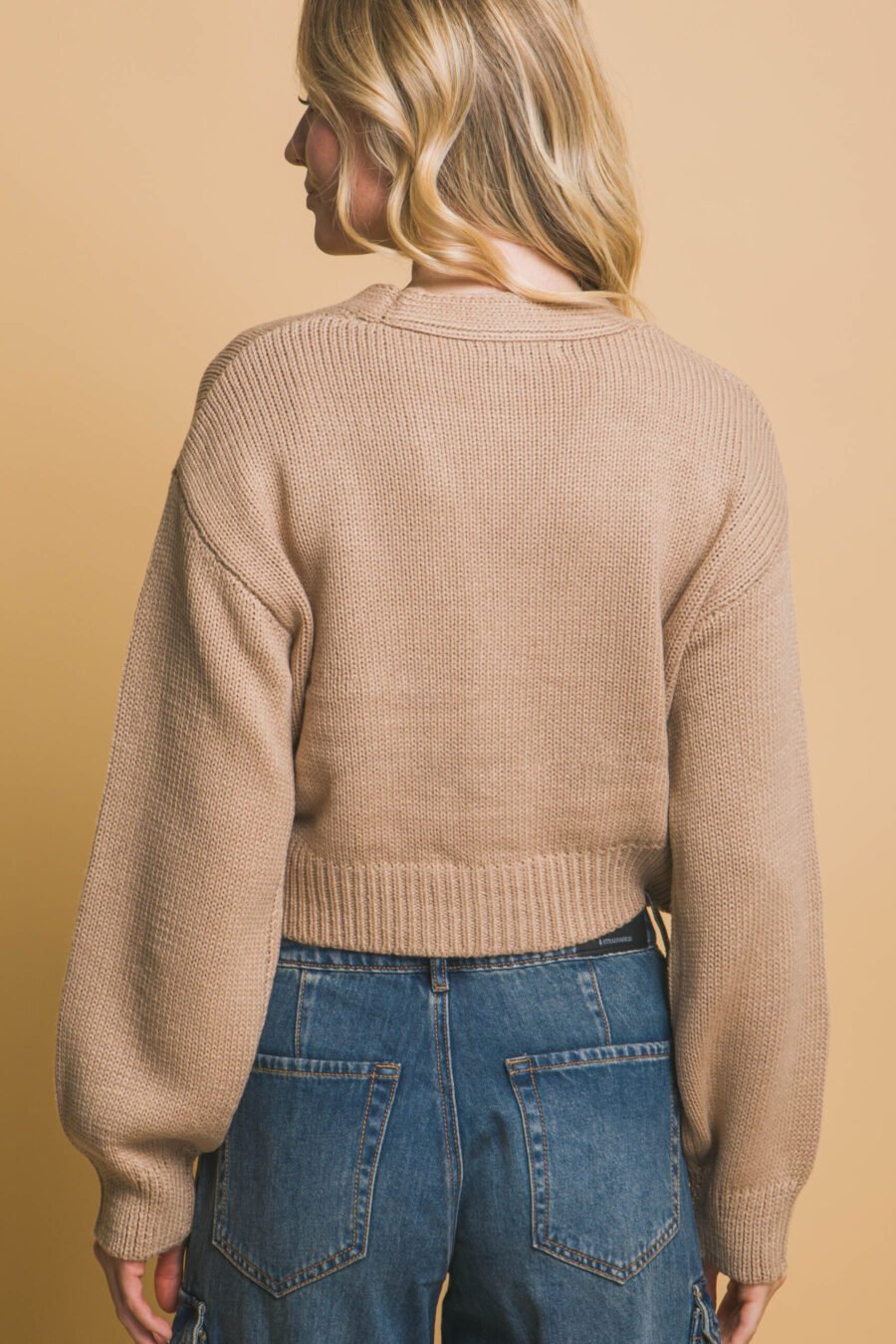 Mid cropped flower cardigan - image 20