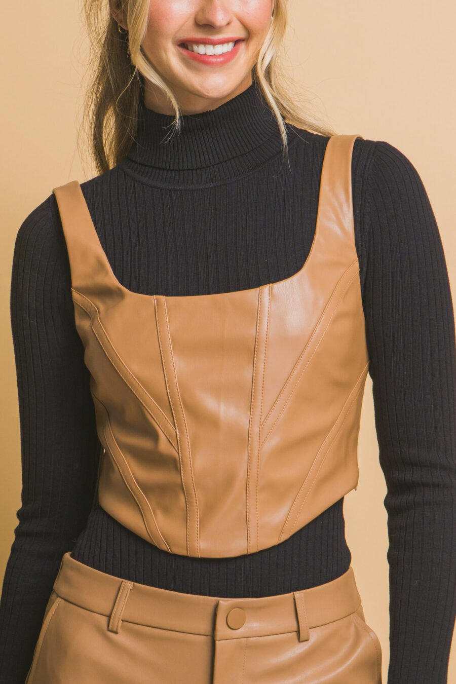 Faux leather corsetry - image 19
